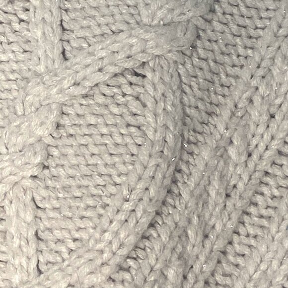 Simply Vera Vera Wang Cable Ribbed Vera Mink Heather Sweater Woman: Size 1X - Picture 7 of 13